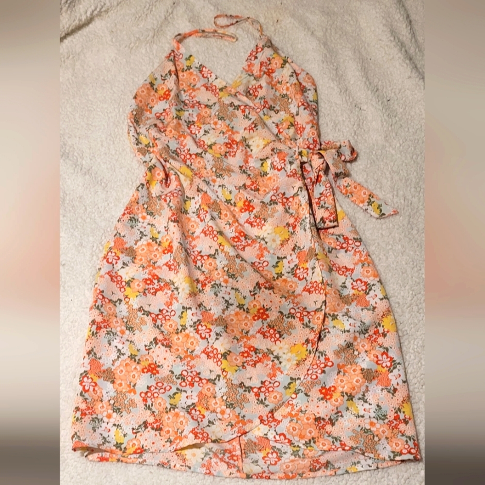 Floral Wrap Dress